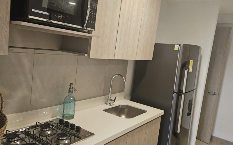 The living in a modern apartment with a great location